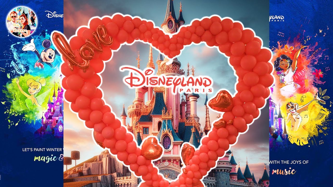 LA SAINT VALENTIN À DISNEYLAND PARIS 💕 (On découvre la Symphonie des Couleurs Disney 😍)