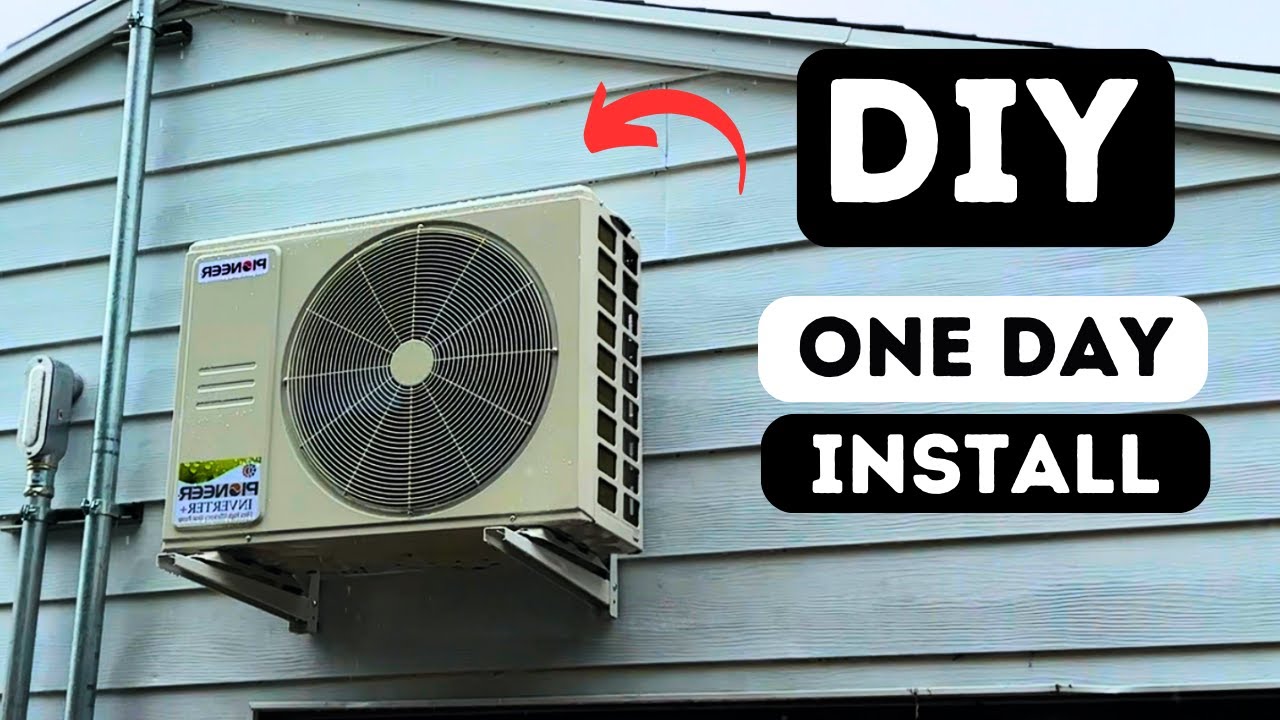 How To Install A Mini Split In Your Garage  -Step By Step-
