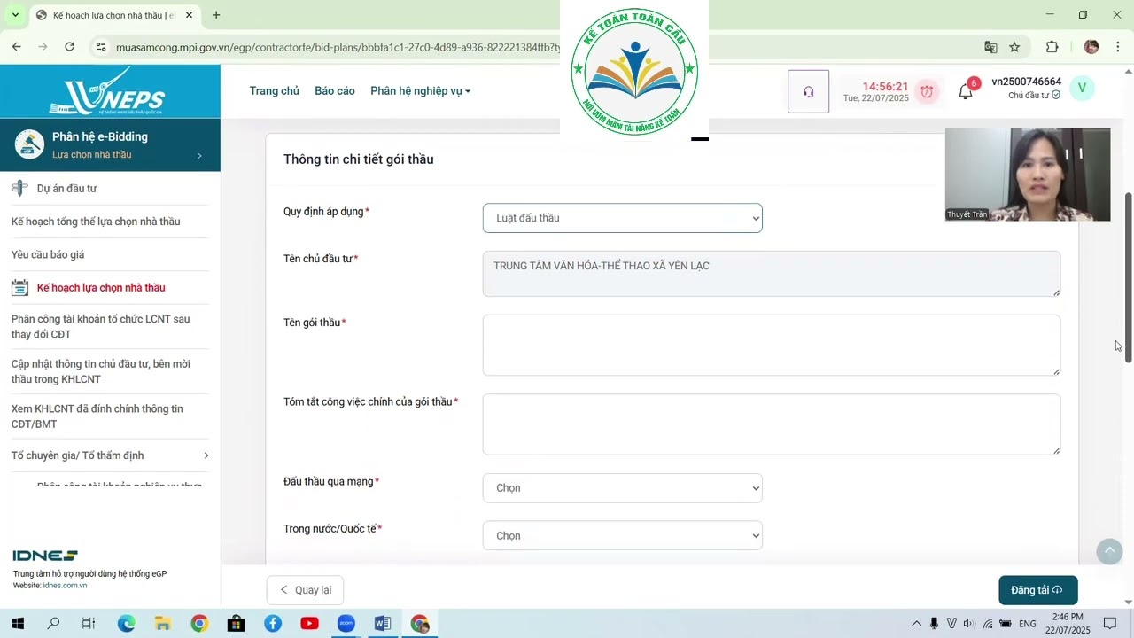 Hướng dẫn cách đăng tải Quyết định kế hoạch lựa chọn nhà thầu lên Hệ thống mạng đấu thầu Quốc gia