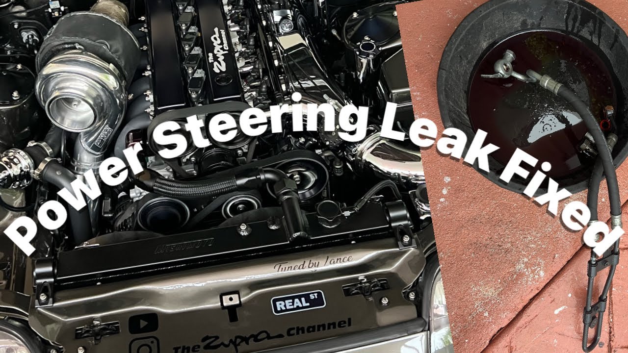 Replacing power steering lines on the Supra