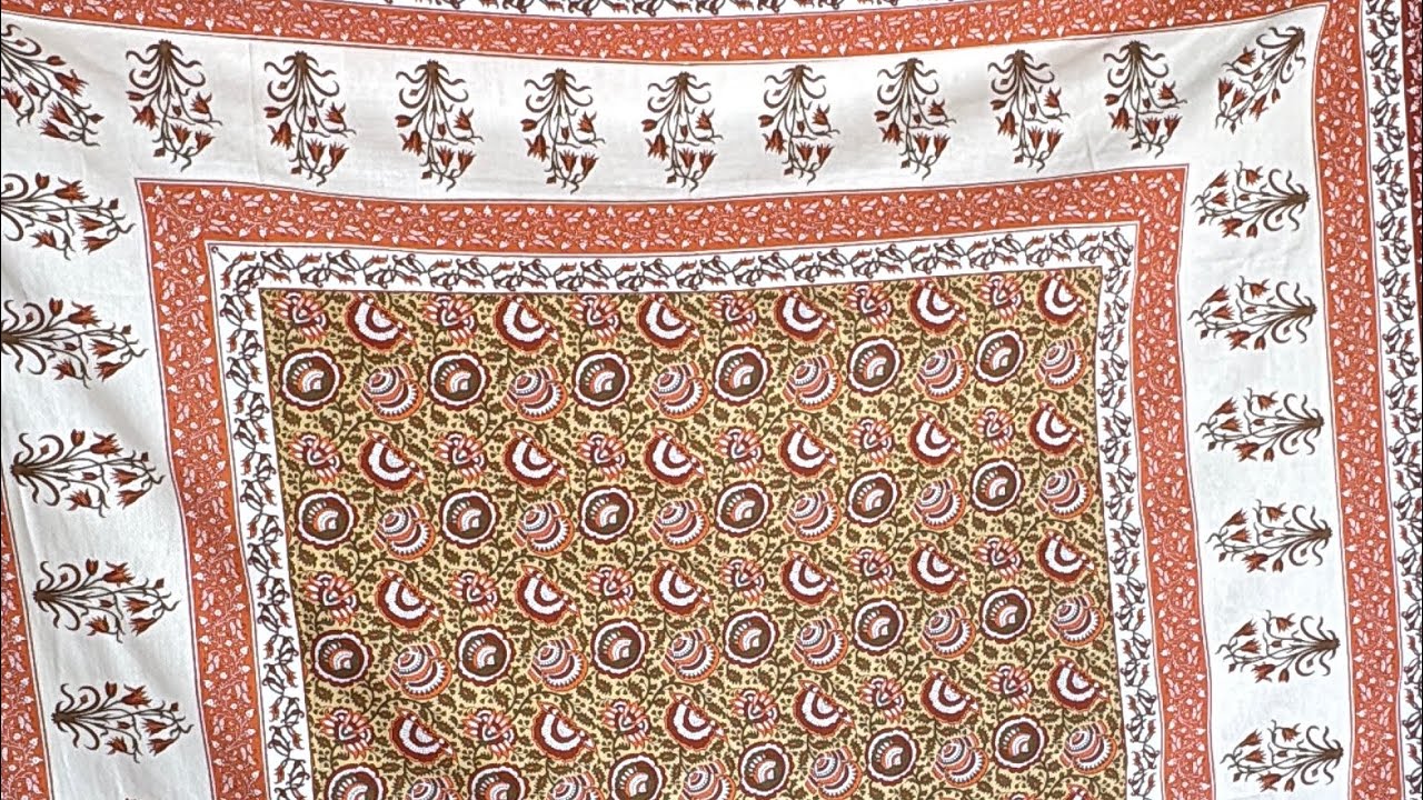 New Jaipur Handblock Pure Cotton Bedsheets 