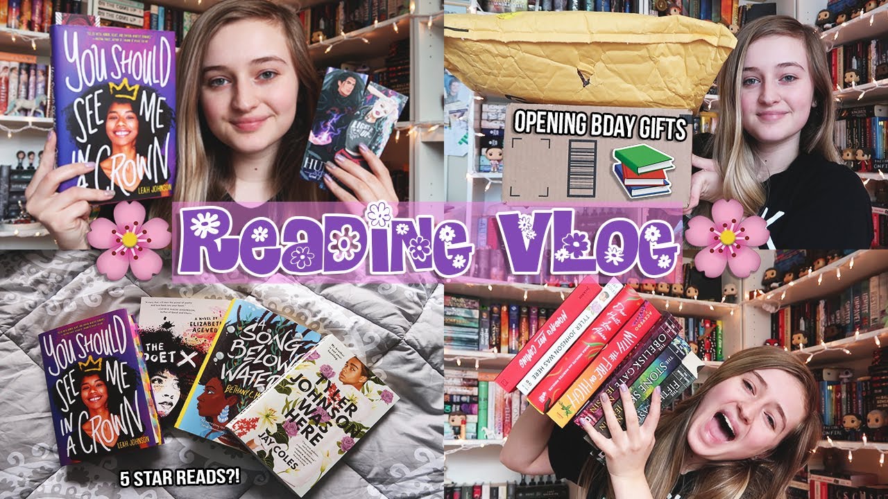 unboxing BDAY GIFTS & reading 4 BOOKS // READING VLOG🌸