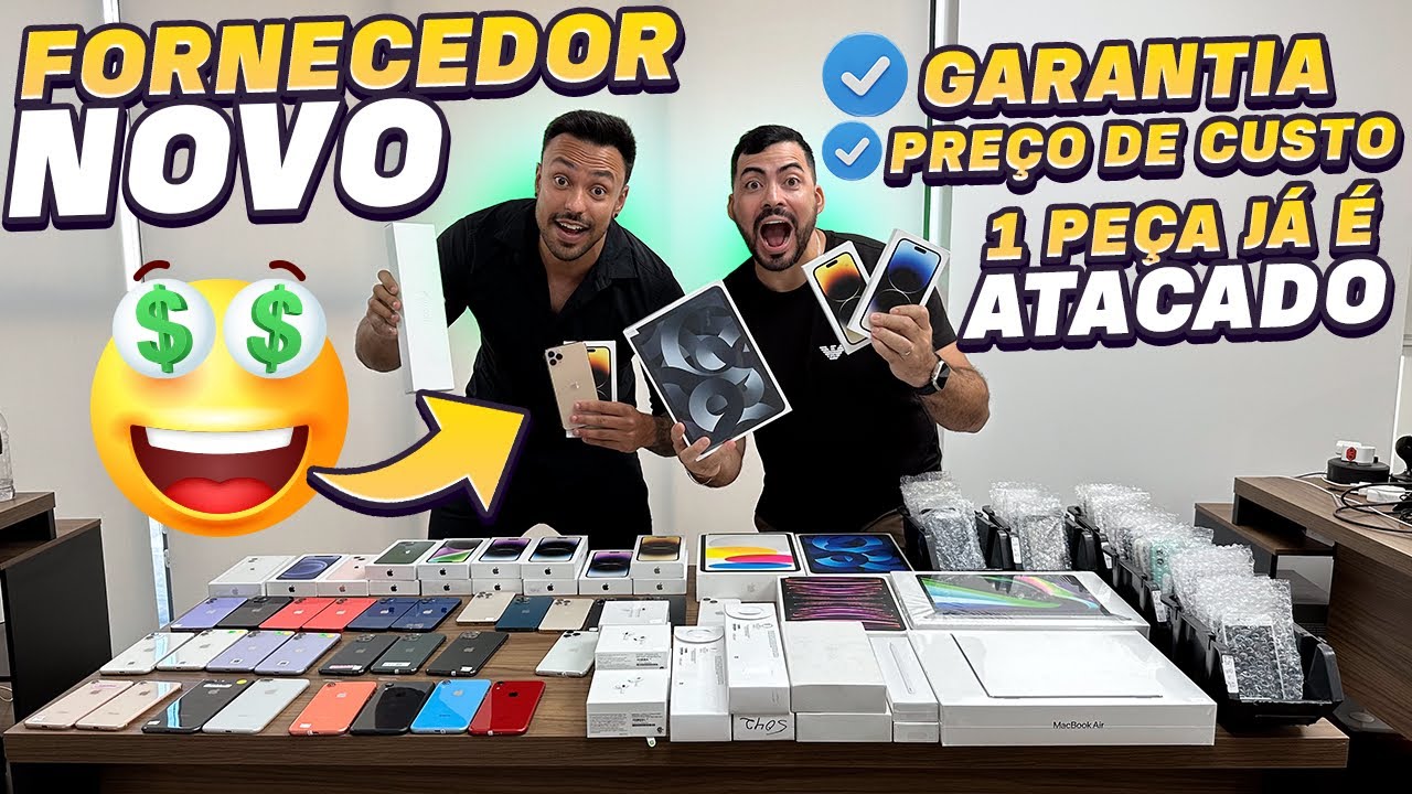 ACHEI O MAIOR FORNECEDOR DE IPHONE DO BRASIL! GARANTIA, VENDE 1 PEÇA E ENVIA COM………….