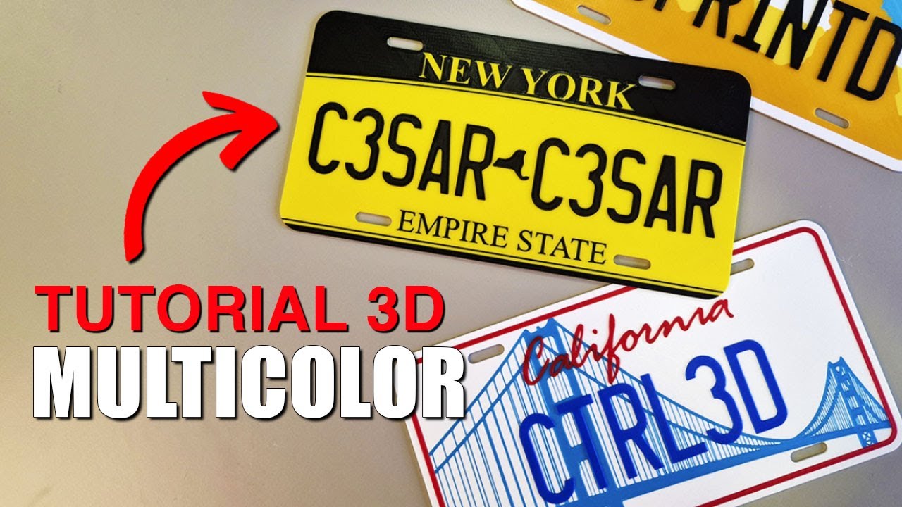 ✨APRENDE A DISEÑAR Piezas para IMPRIMIR en 3D en VARIOS COLORES✨ Fusion + Programa Impresión 3D