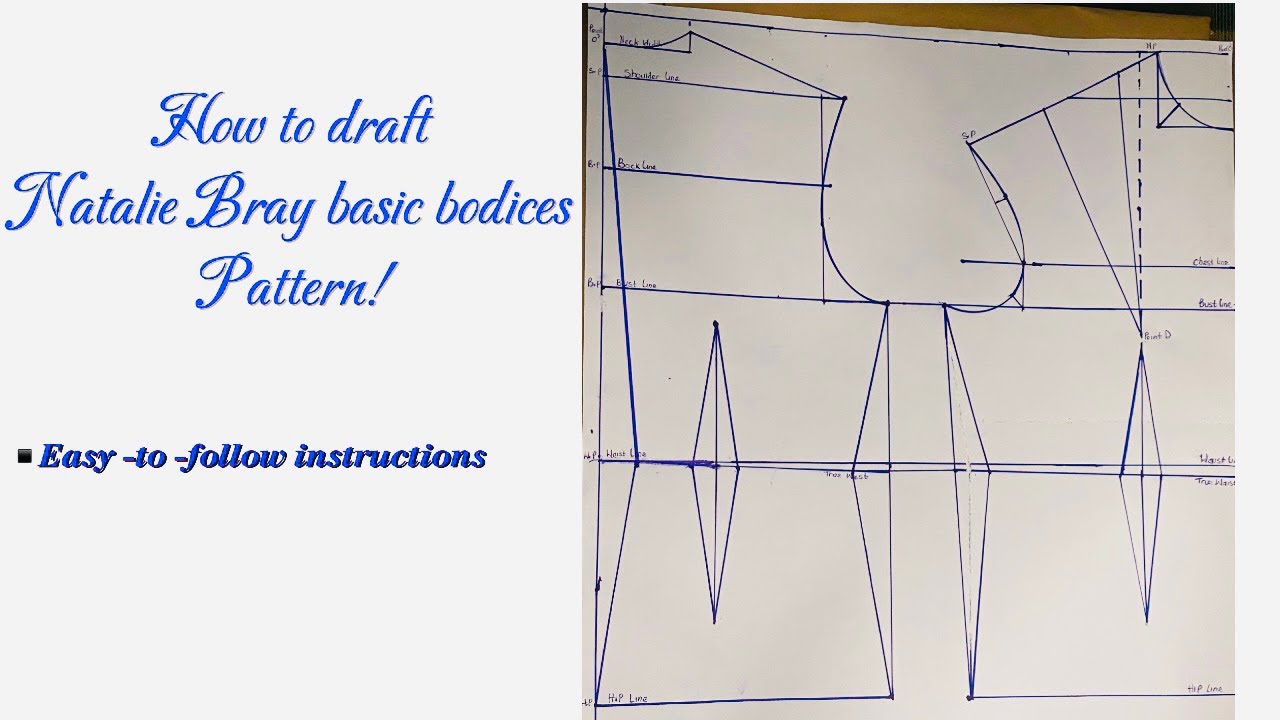 NATALIE BRAY&rsquo;S BODICES /BLOCK PATTERN -PART 1​⁠​⁠​⁠​⁠​⁠​⁠-@Ivanadrafts  #patternmaking