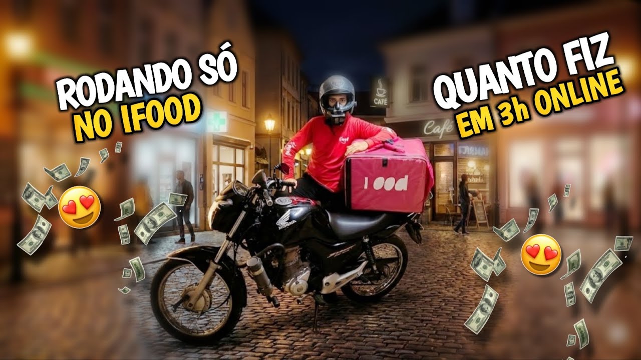 IFOOD- TRABALHANDO COM ENTREGAS A NOITE VALEU A PENA?SAINDO TARDE.
