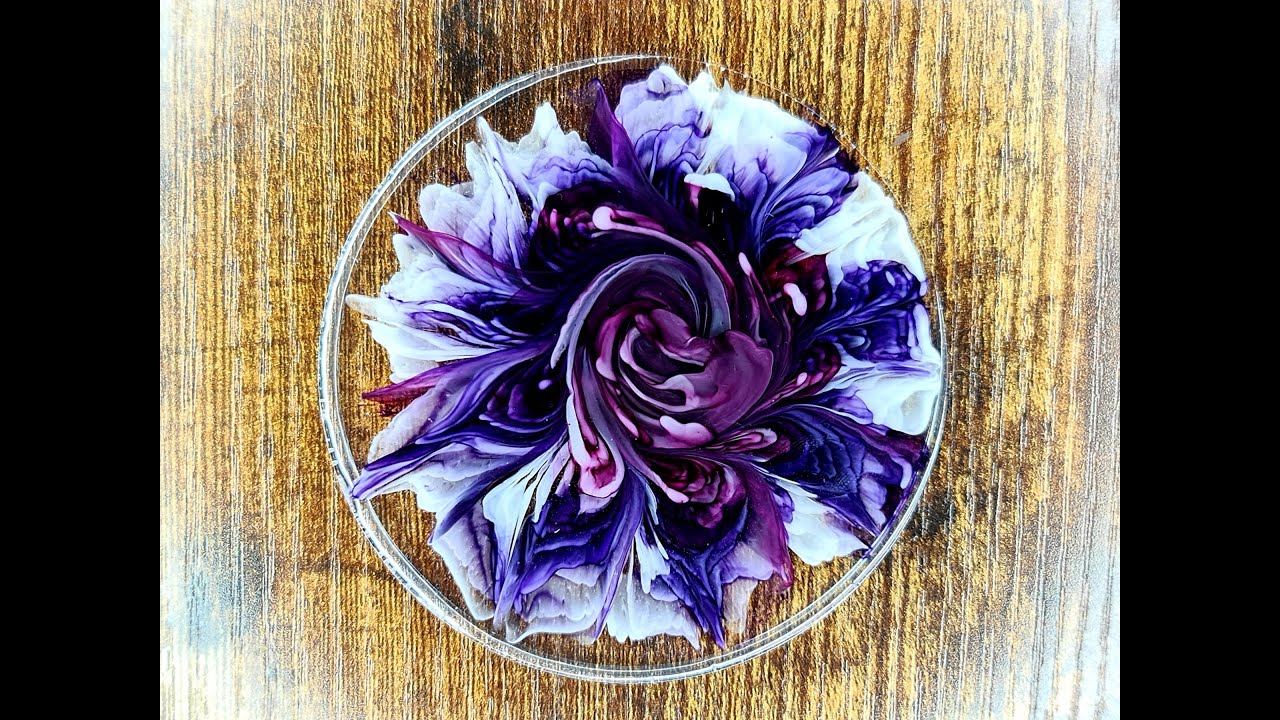 Epoxidharz Freestyle Blumen 🌺 Resin freestyle flowers 🌺