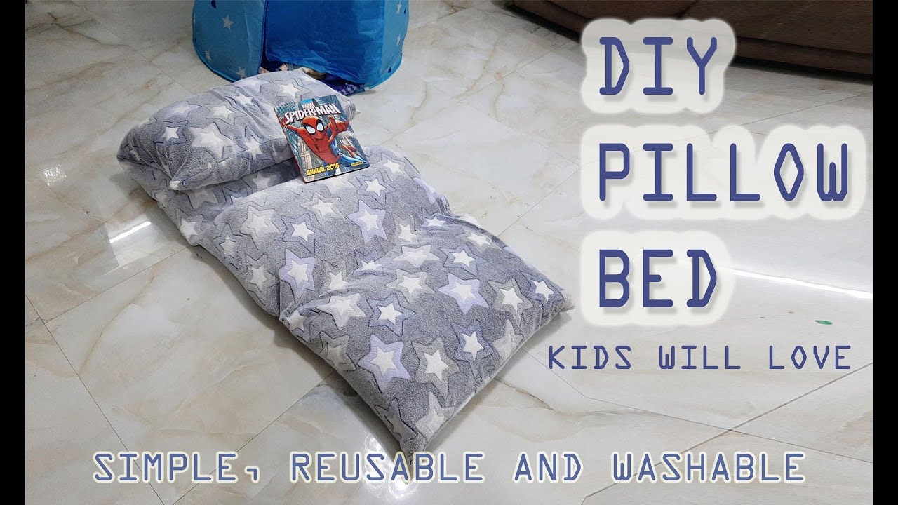 DIY PILLOW BED  | FLOOR CUSHION | KIDS WILL LOVE | DOIT360