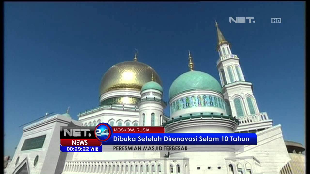 Presiden Rusia Vladimir Putin Hadir Dalam Peresmian Masjid Terbesar Mos - NET24