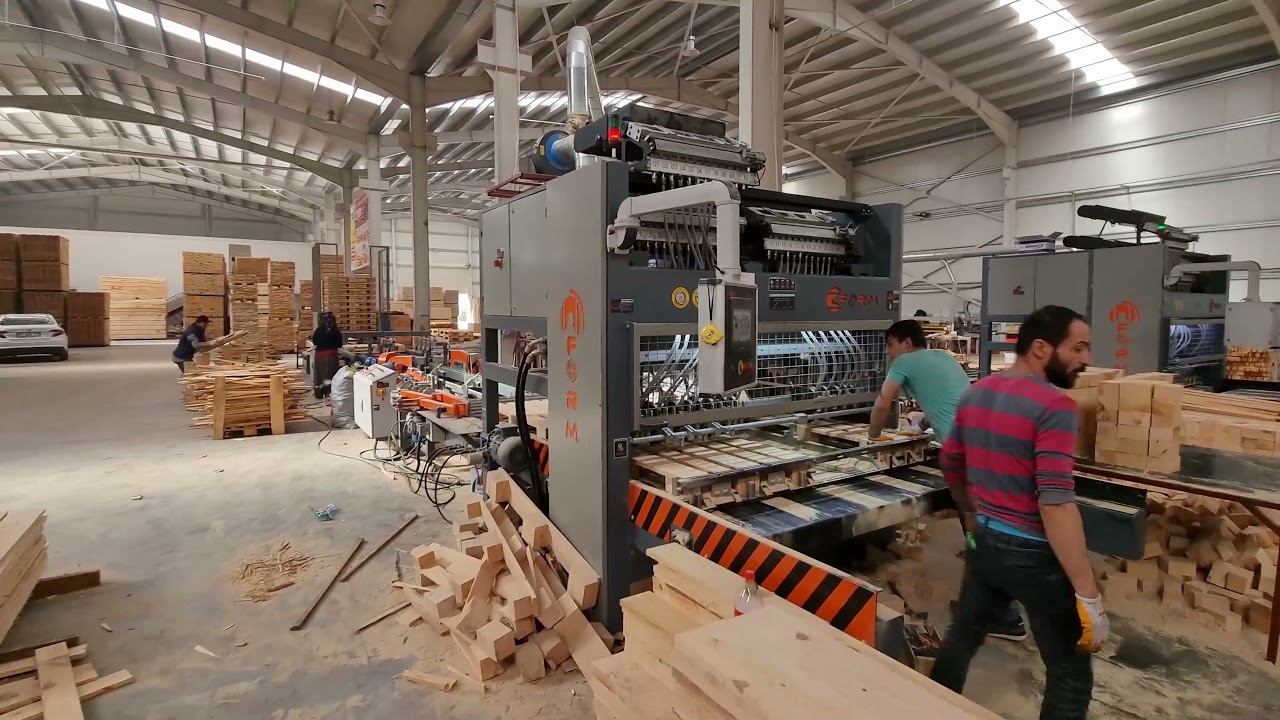 Pallet Nailing & Processing Line │ Palet Çakım ve İşleme Hattı │ FORM MACHINE
