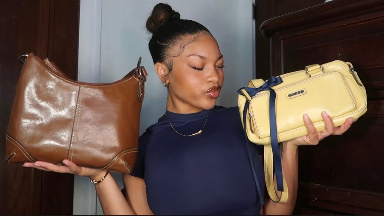 my thrifted hand bag collection