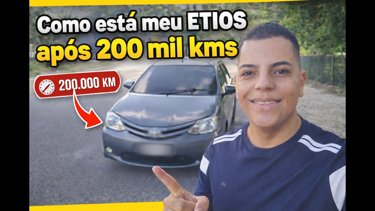 Toyota Etios com 200 MIL KM: ainda vale a pena? Veja como ele está!