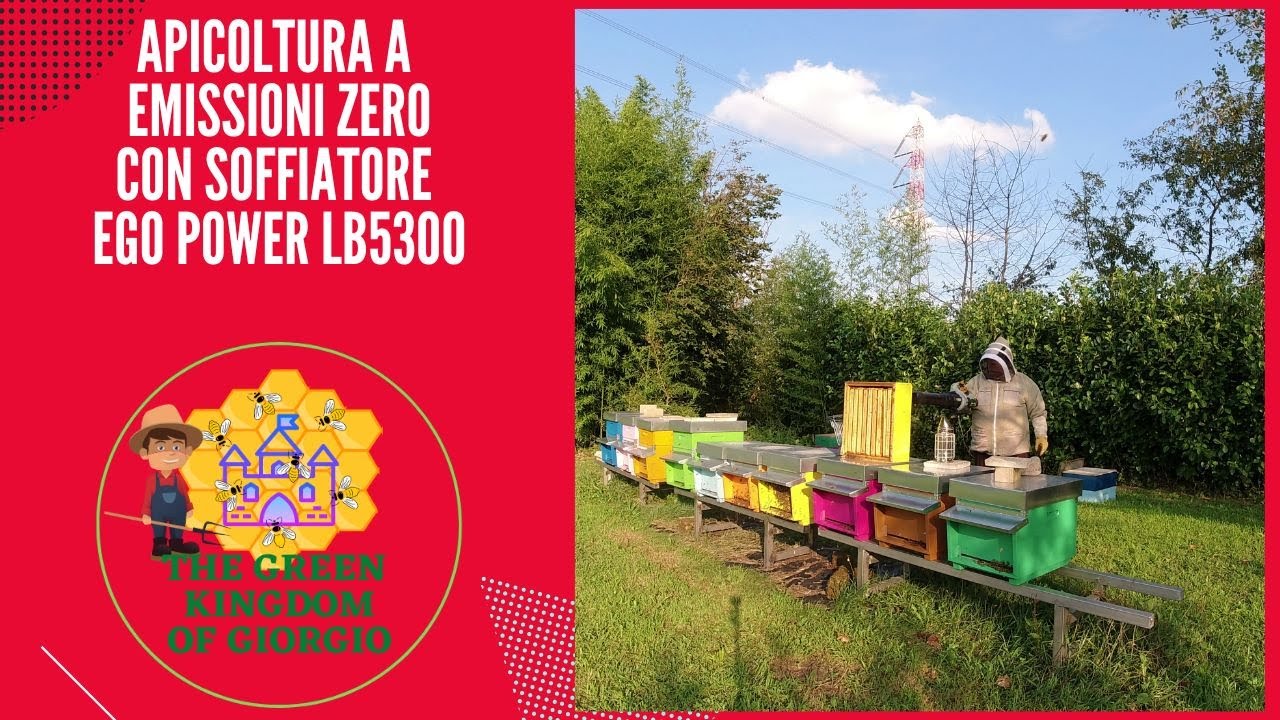 Apicoltura a emissioni zero con soffiatore EGO POWER LB5300