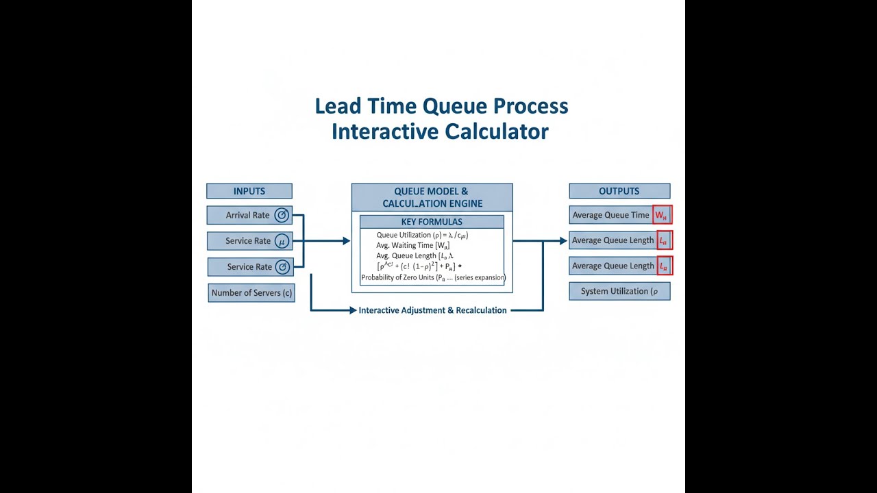 Lead Time Queue Process Interactive Calculator - Instructions Video