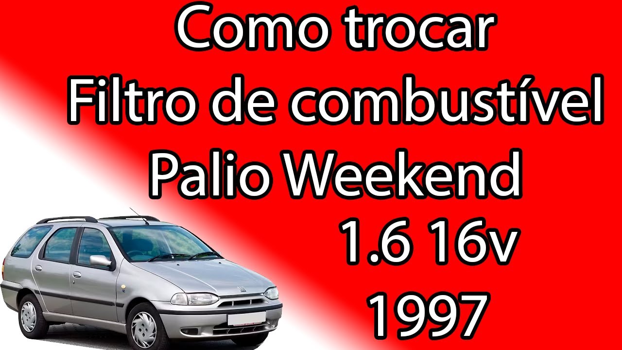 Troca de filtro de combustível palio weekend 1.6 16v 1997 em casa
