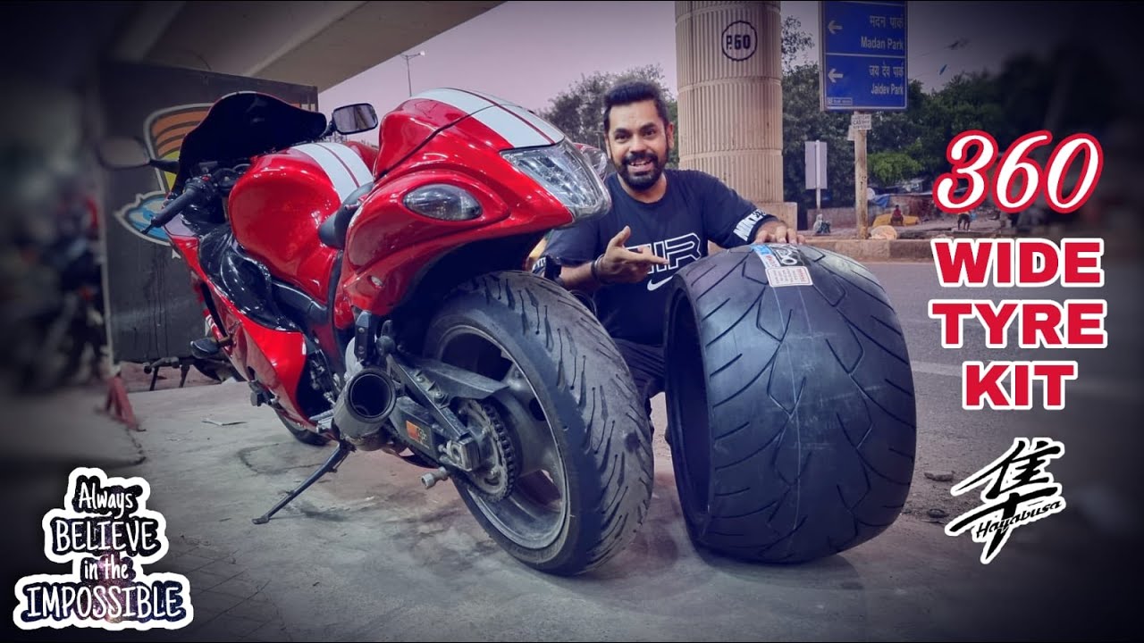 360 FaT TyRE KIT for VIRAL #Hayabusa | Ab yeh karke DIKHAO 🤑