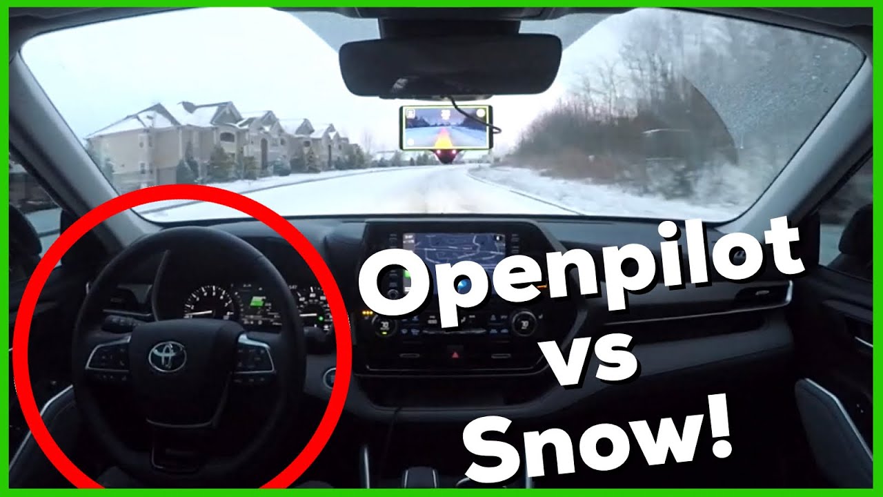 Openpilot Self Driving on Snow Covered Roads