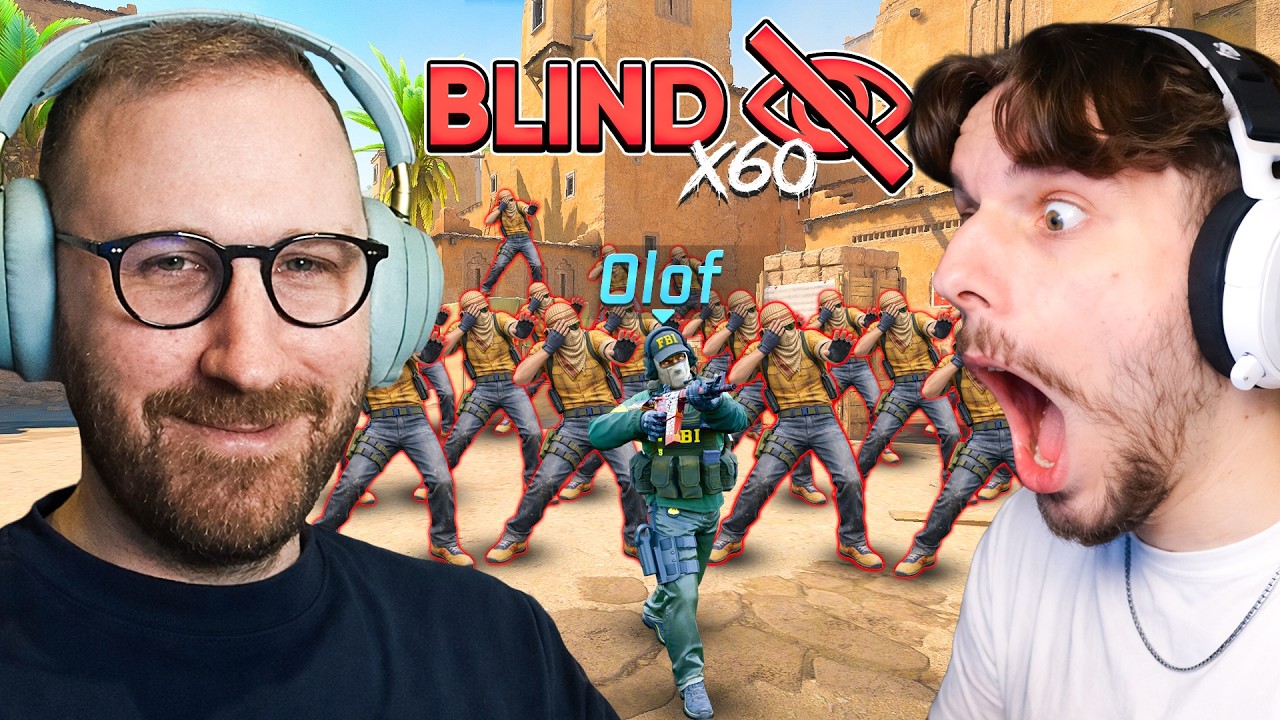 I Took On 60 BLIND Players With Dima