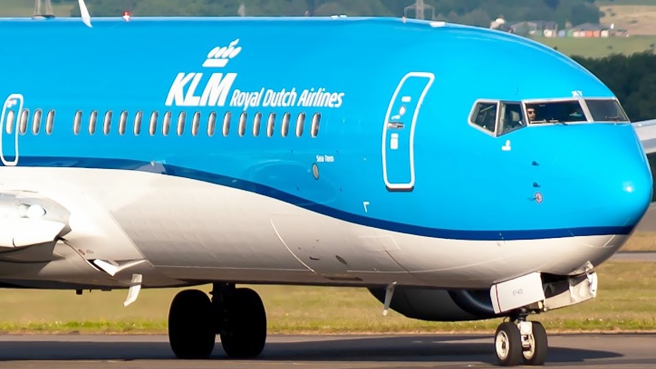 KLM Boeing 737-900 Taxi & Takeoff to Amsterdam | Glasgow Planespotting | JSM Aviation