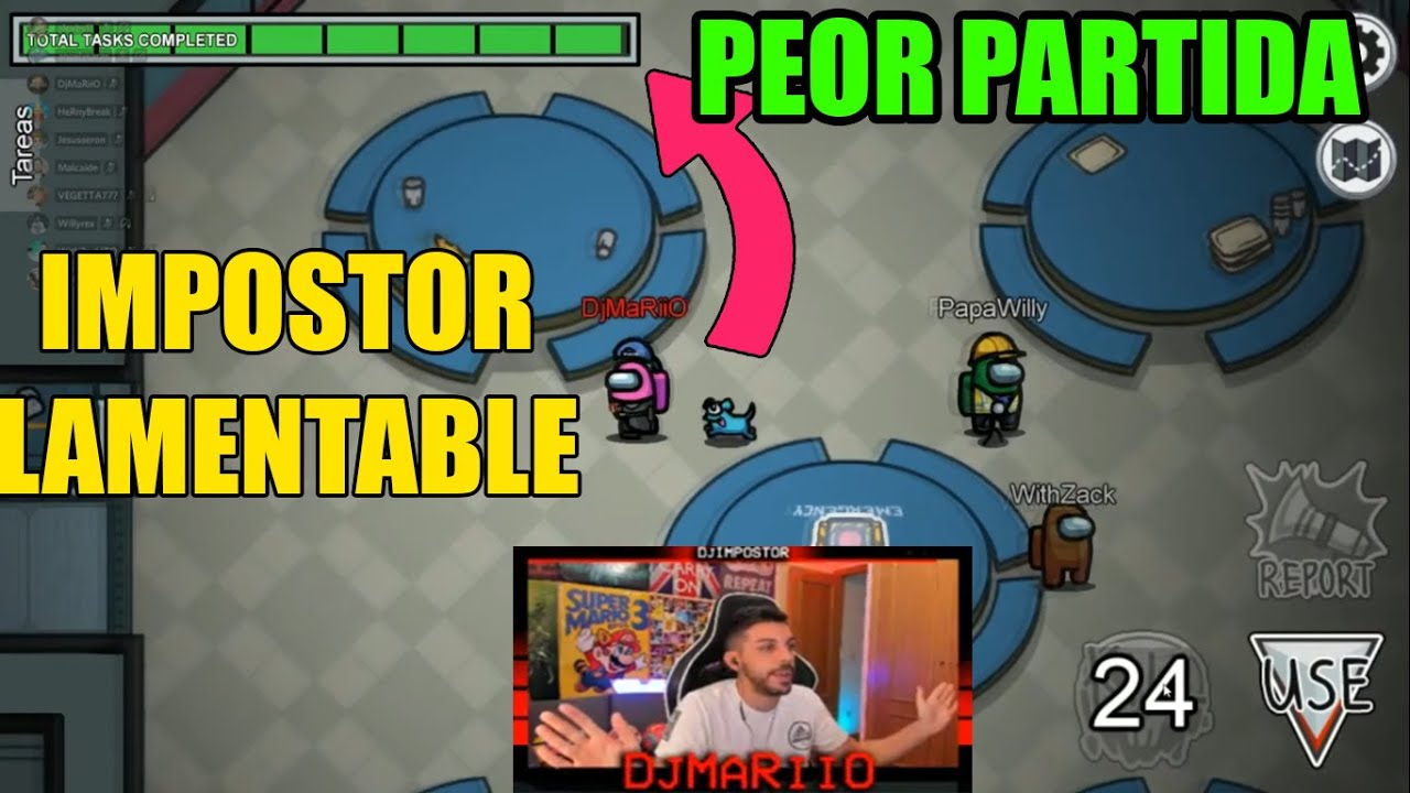 LA PEOR PARTIDA DE DjMaRiiO EN AMONG US