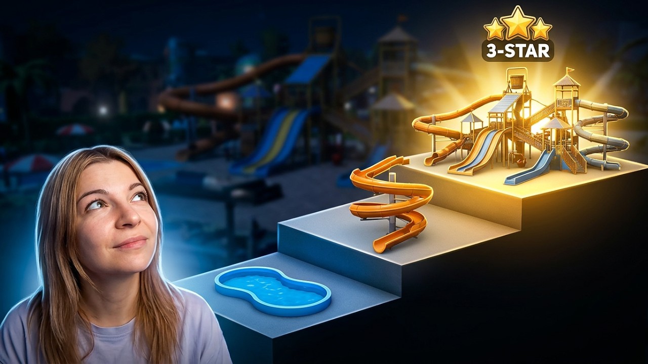 Стремимся к третьей звезде! Waterpark Simulator #7