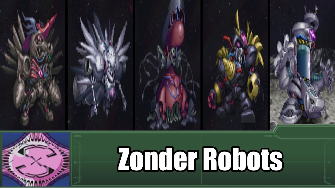 [ENG Sub]Super Robot Wars Alpha 3 - Zonder Robots Attacks | 第3次スパロボα - ゾンダーロボ 全武装
