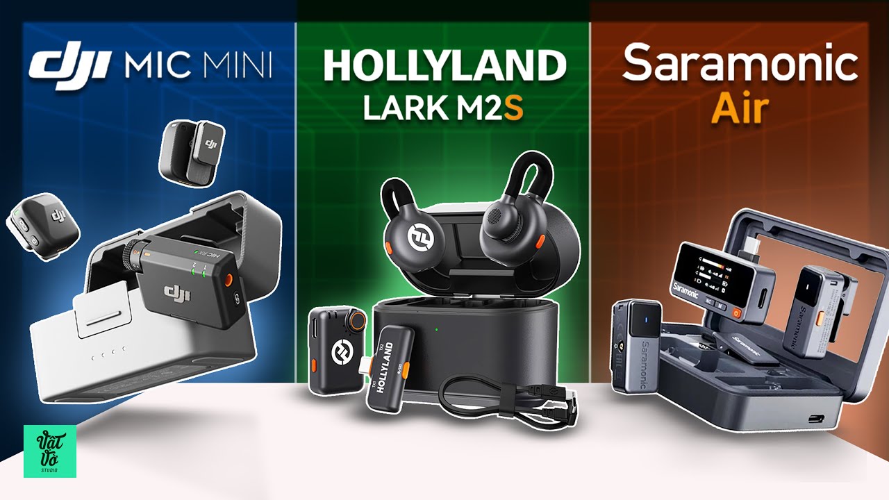 So sánh DJI Mini - Hollyland M2s - Saramonic Air: Đây là 3 micro mini sáng giá nhất hiện tại