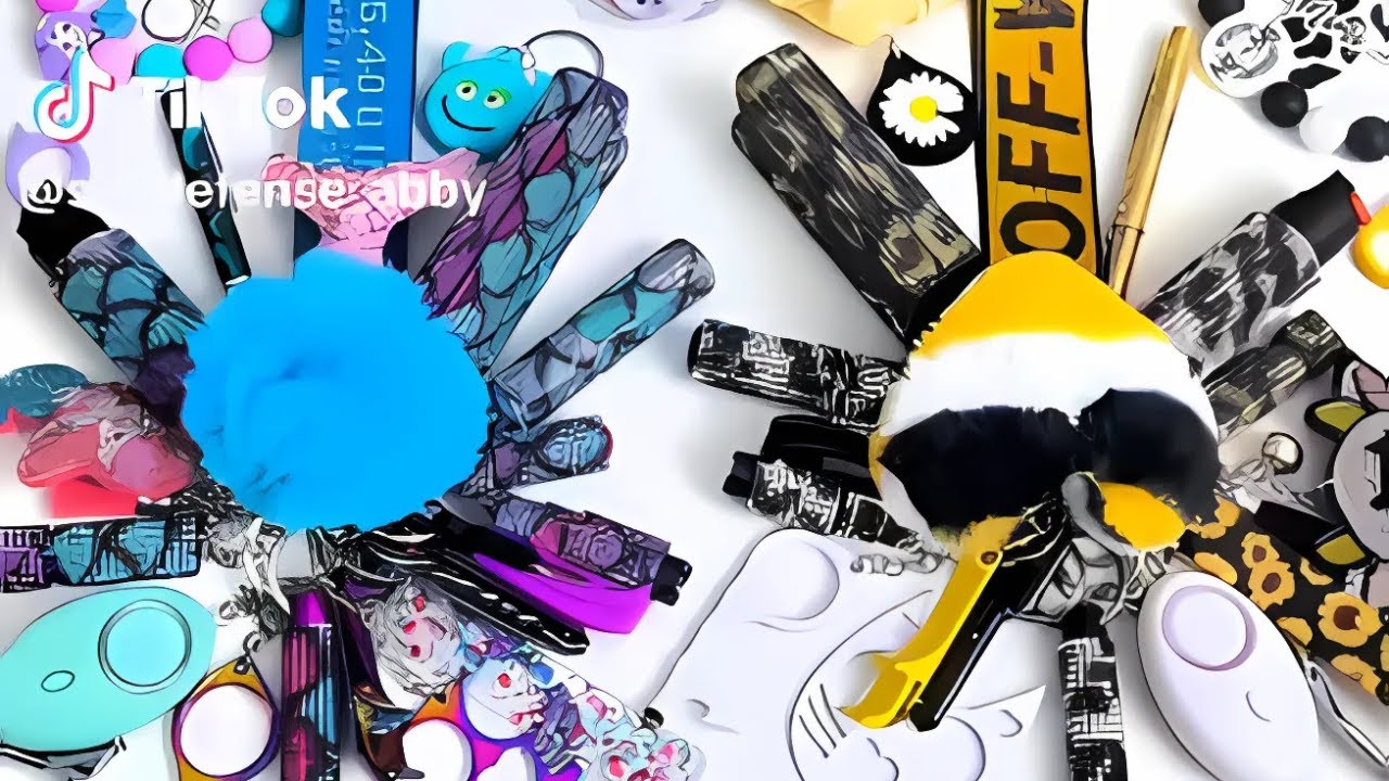 ✨ASMR✨ SELF DEFENSE KEYCHAIN PACKING VIDEO #86 🍧🍬