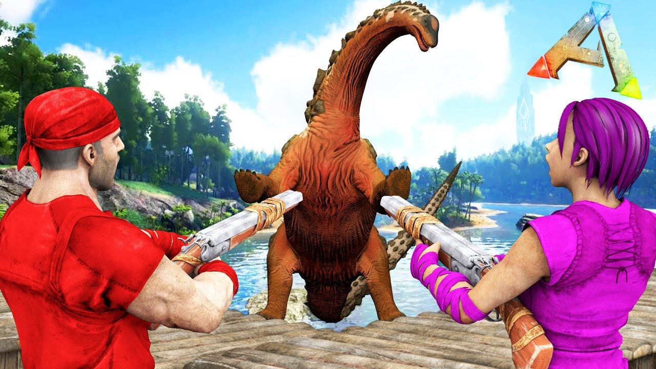 ARK - TIENEN UN TITANOSAURIO!! ESTO ES LA GUERRA!!🔥😠🔥 #30 - EL MURO - Nexxuz