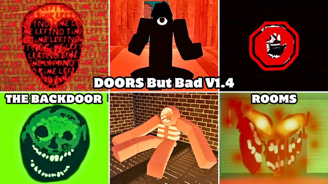 DOORS But Bad v1.4 : THE BACKDOOR + ROOMS + HOTEL - Full Walkthrough | ROBLOX