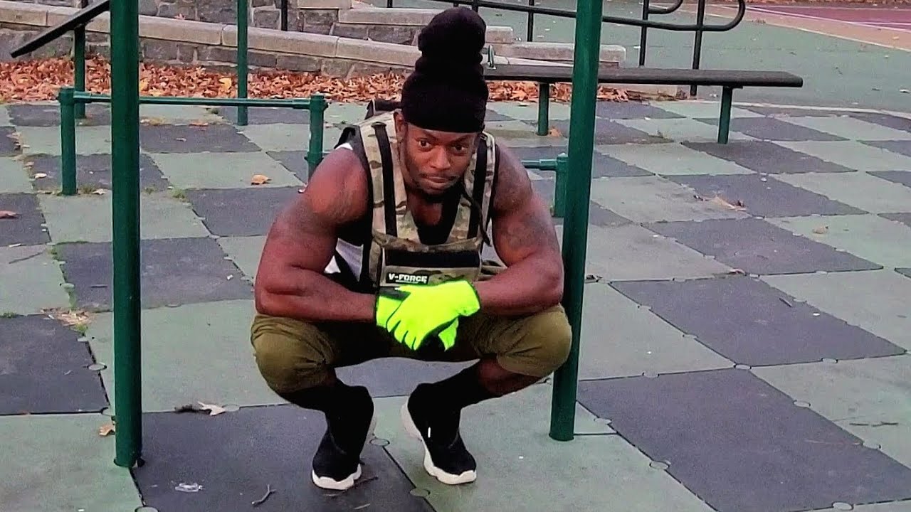 Weighted Mike Tyson Pushup Challenge 50lb Weight Vest