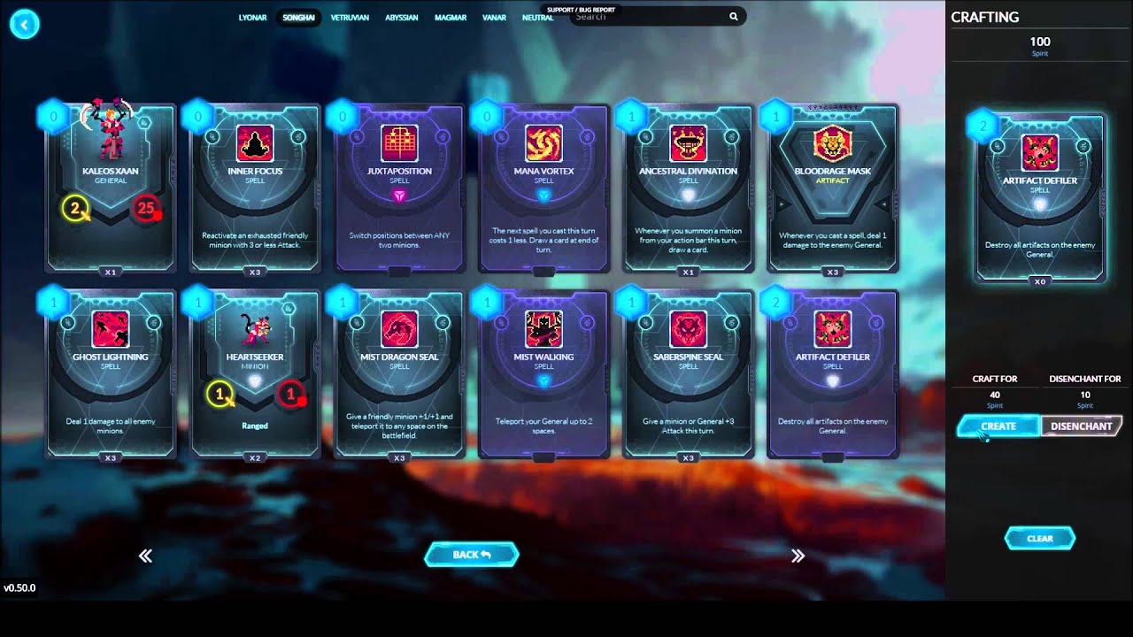 Duelyst BETA 0.50.0 quick patch overview