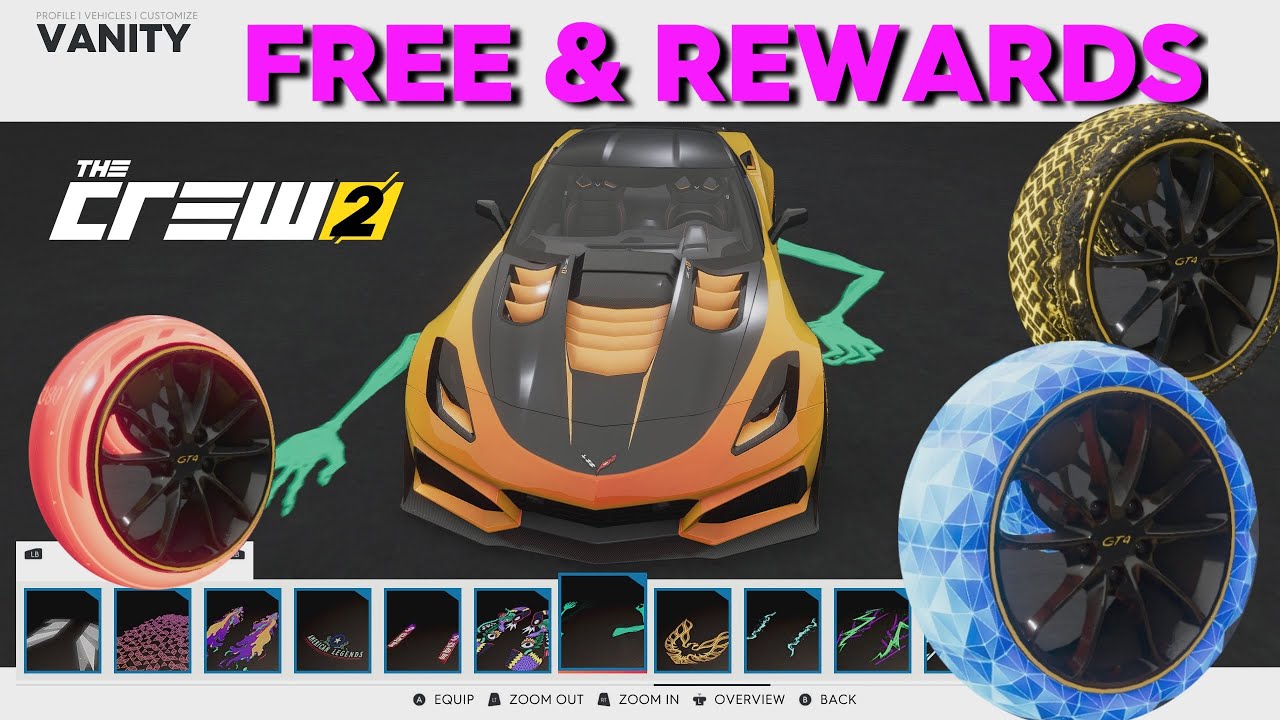 The Crew 2 Vanity: all reward and free items