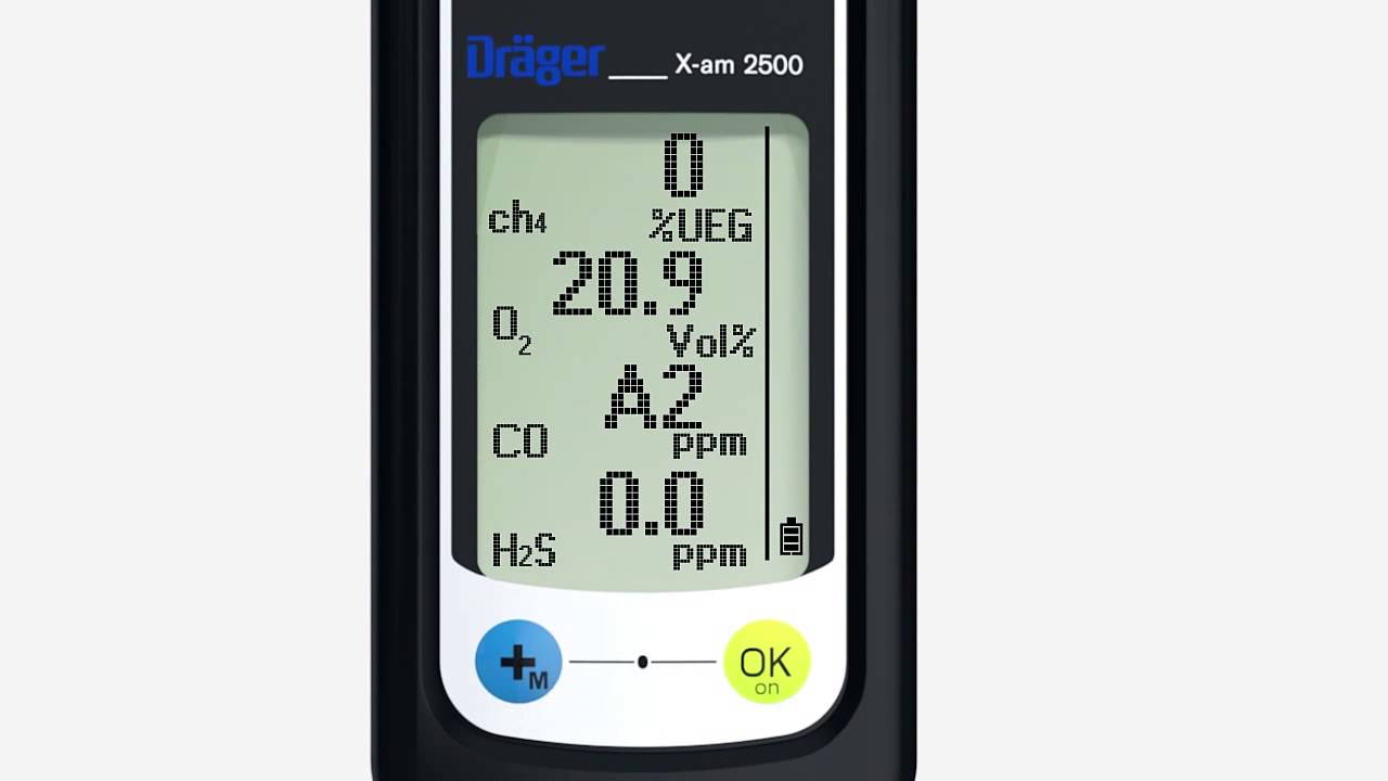 Dräger X-am 2500: Bedienung