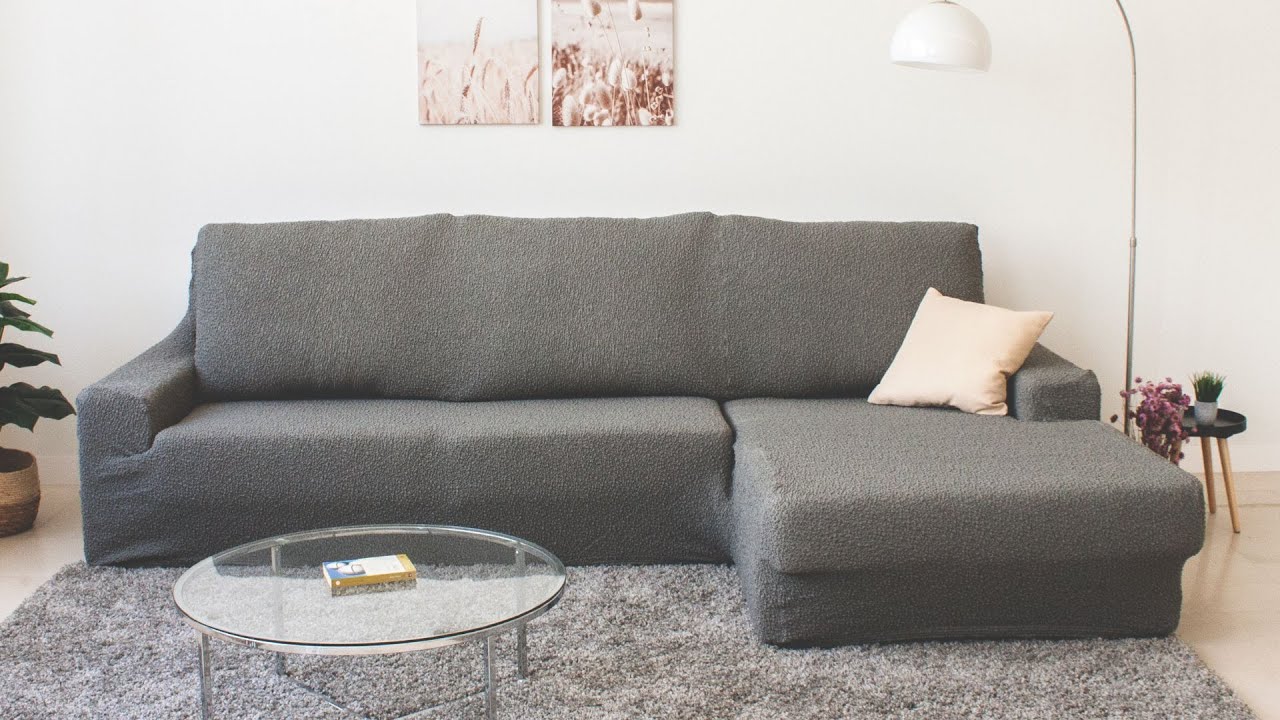 EiffelTextile.com | Como colocar una Funda Sofá para Chaise Longue Bielástica Roc