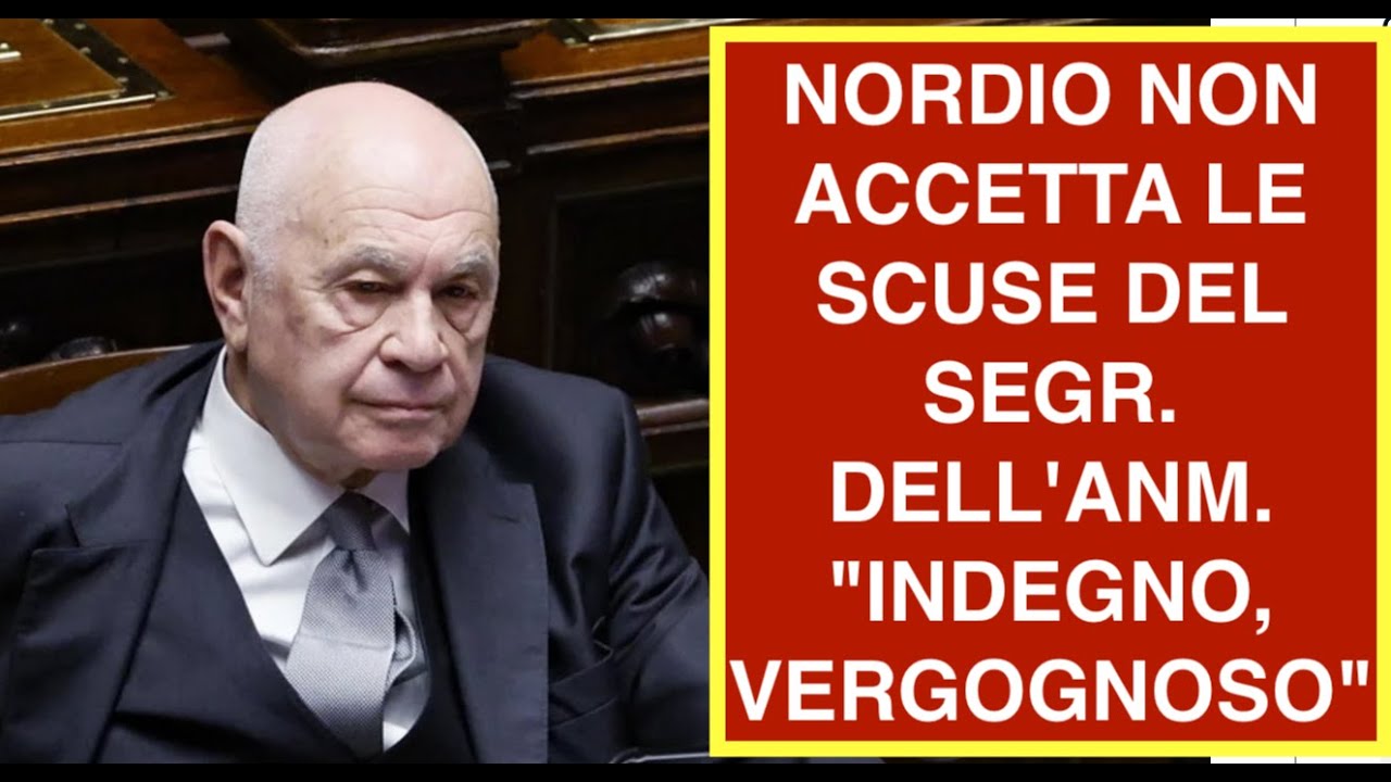 NORDIO NON ACCETTA LE SCUSE DEL SEGR. DELL'ANM. 
