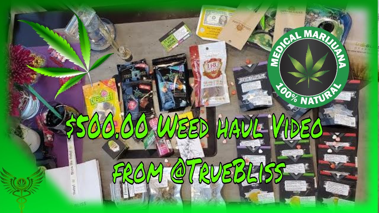 $500 Weed Haul Video Edibles, Concentrate, RSO, & Flower From TruBliss