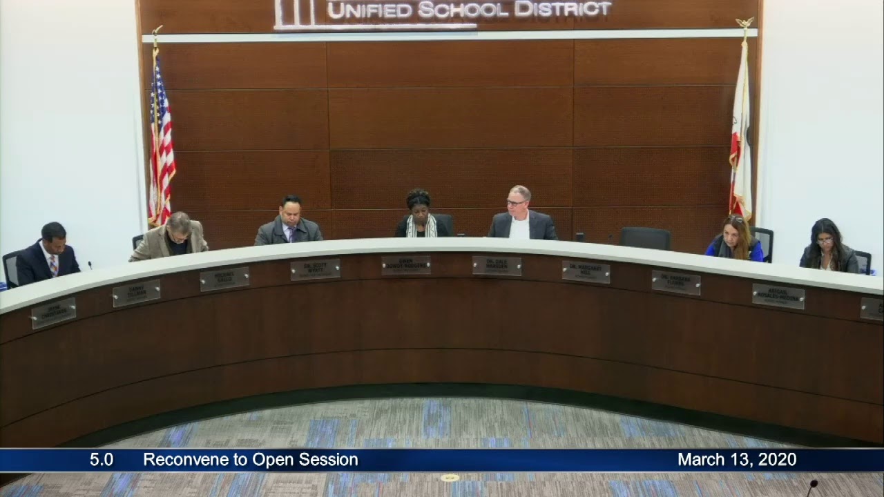 Emergency Board Meeting - March 13, 2020