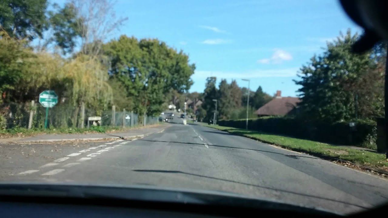 Oxted (Surrey) drive - Sunday morning - Hard Breaking - Full HD