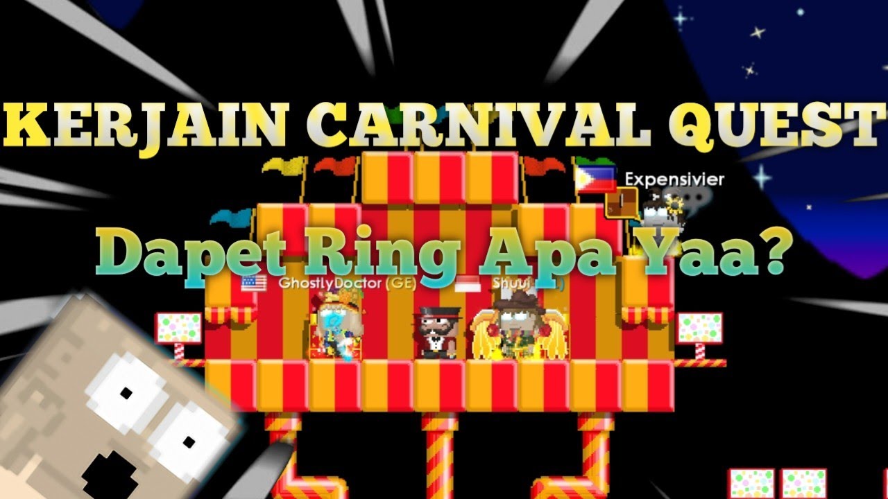 Cara Mengerjakan Carnival Quest | Coba kerjain Carnival Dapet Ring Apa Yaa? | Growtopia Indonesia