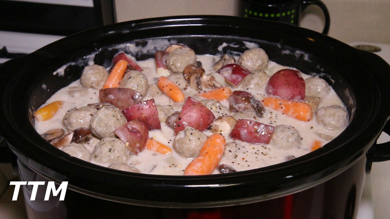 Meatball Stew in the Slow Cooker~Crock Pot Meatballs