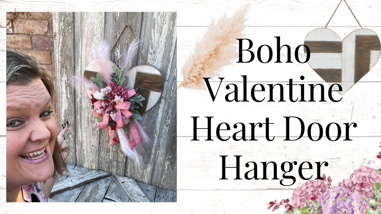 How to make a Boho Valentine Door Hanger Wreath