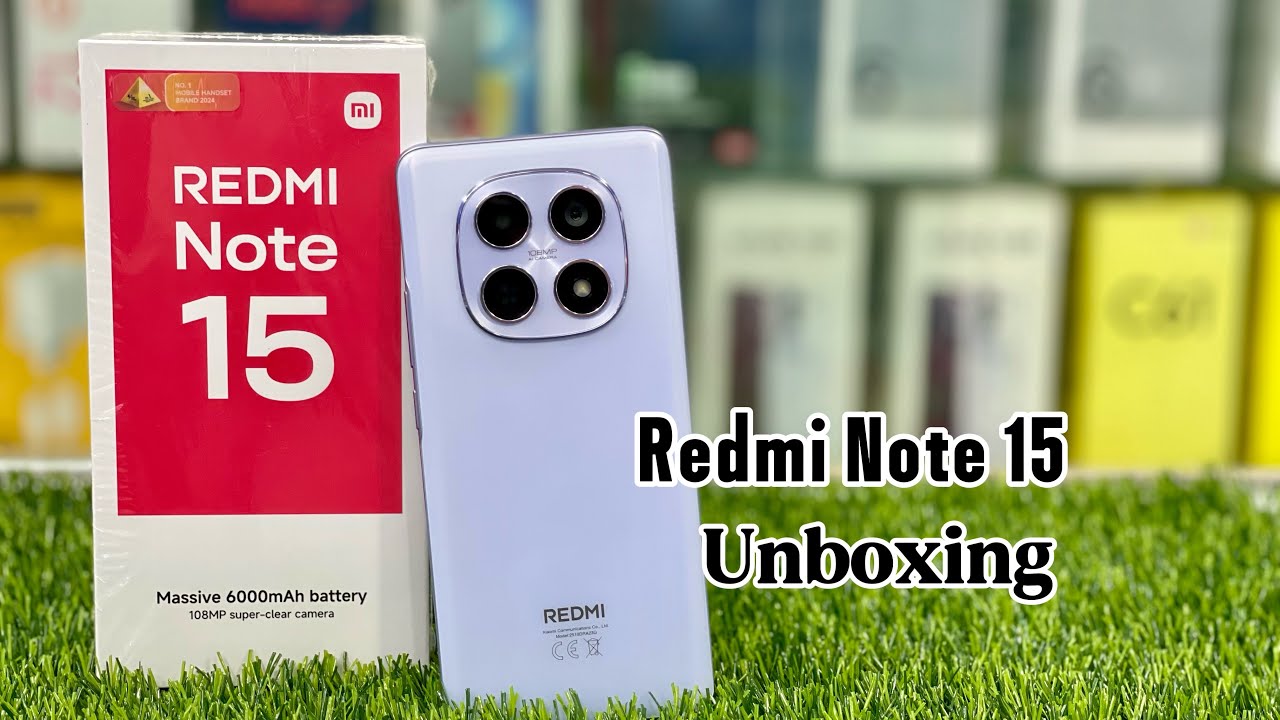 Redmi Note 15 unboxing-6000mAh battery 33W fast charger -120 Hz carb Amoled display 