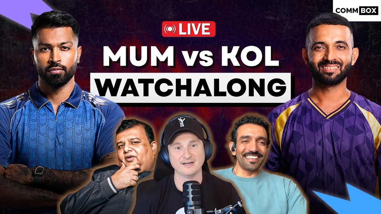 👉 #ipl2026 Live Watchalong: MUM vs KOL | #commbox #t20cricket