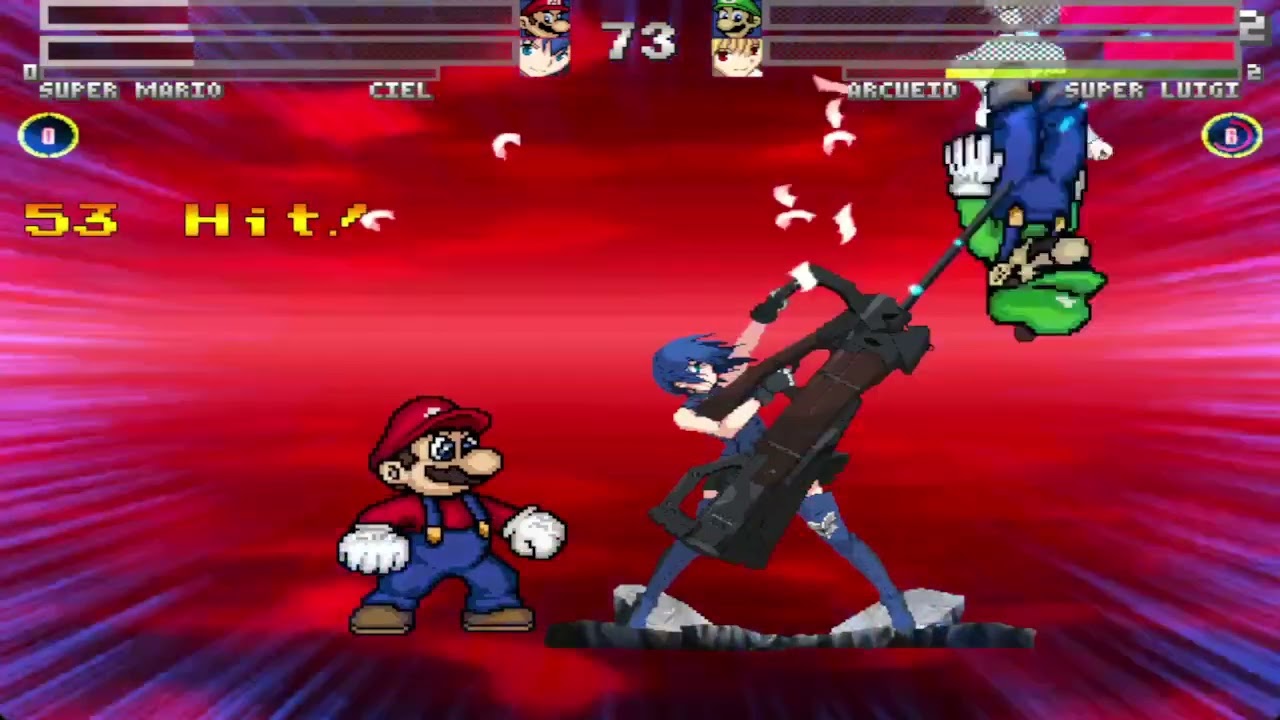 Super Mario & Ciel vs Super Luigi & Arcueid Brunestud | MUGEN Request Battle