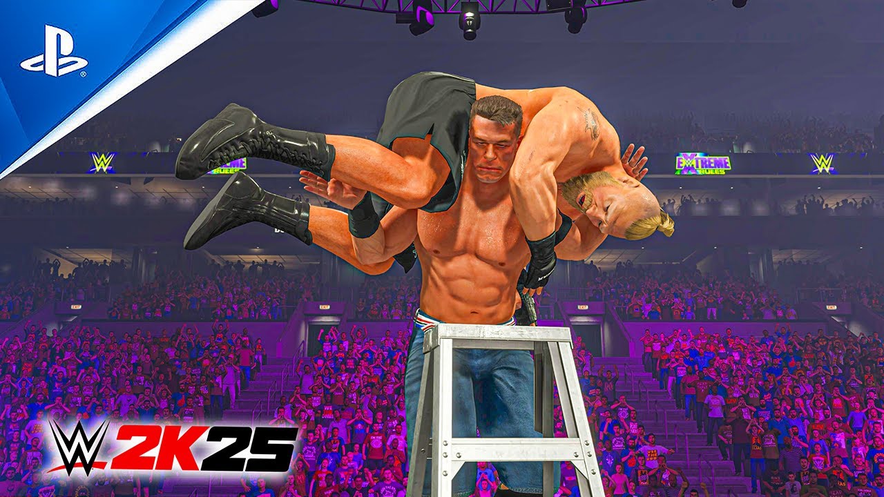 FULL MATCH - John Cena vs Brock Lesnar - Extreme Rules - PS5™ 4K60 WWE 2K25