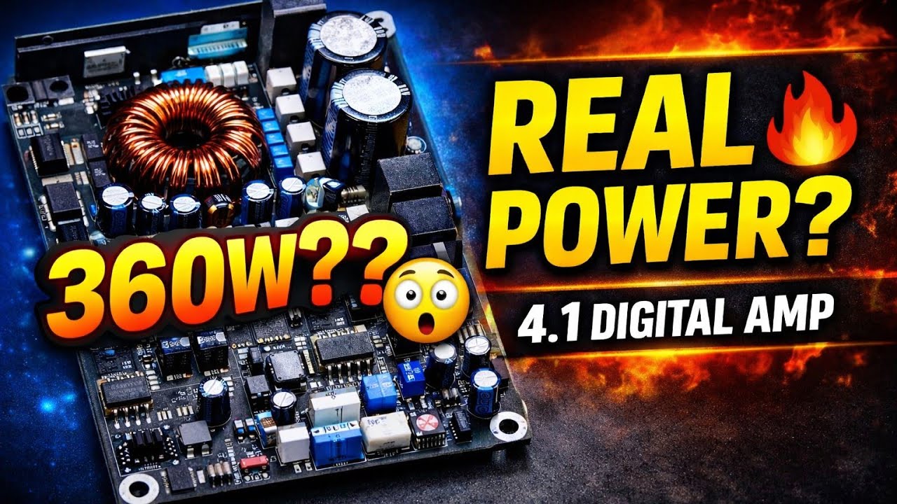 💥 Powerful 4.1 Amplifier  | Subwoofer + 4 Speaker Support#amplifier #subwoofer #trending 