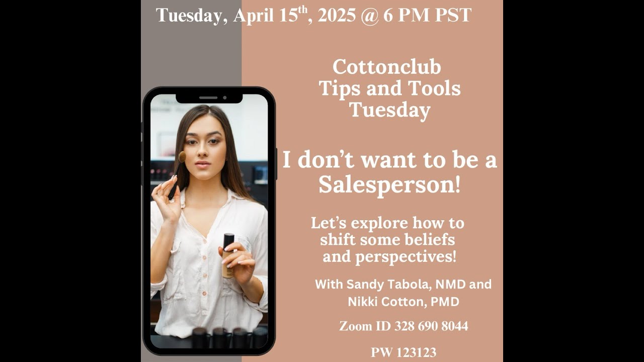 I don't want to be a sales person april 15