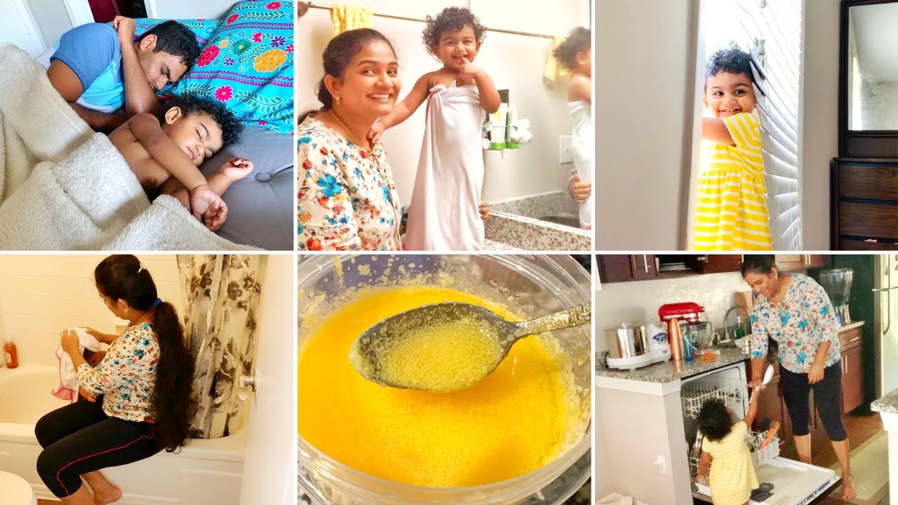 A day in our life | Tamil | Mom & Daughter routine| My Baby’s daily routine| food | homemade ghee