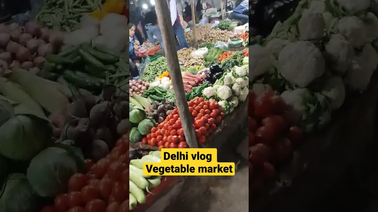 Delhi vlog vegetable market 